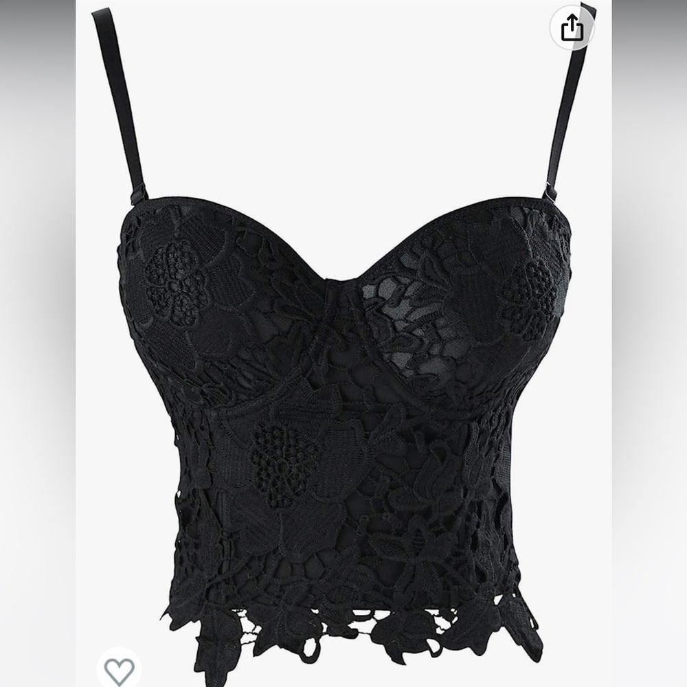 Lace Bustier Corset Crop Top